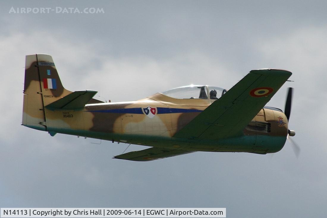 N14113, 1951 North American T-28A Fennec C/N 81-1, Displaying at the Cosford Air Show