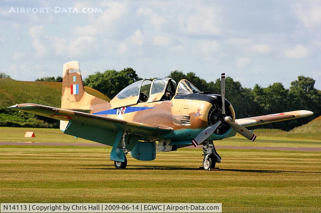 N14113, 1951 North American T-28A Fennec C/N 81-1, Displaying at the Cosford Air Show
