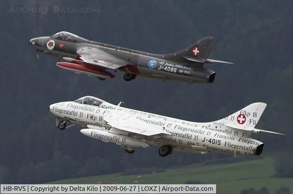 HB-RVS, 1959 Hawker Hunter F.58 C/N 41H-697405, 