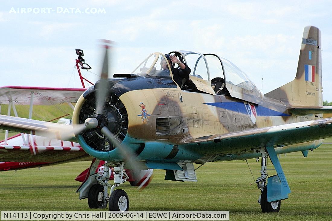 N14113, 1951 North American T-28A Fennec C/N 81-1, Displaying at the Cosford Air Show