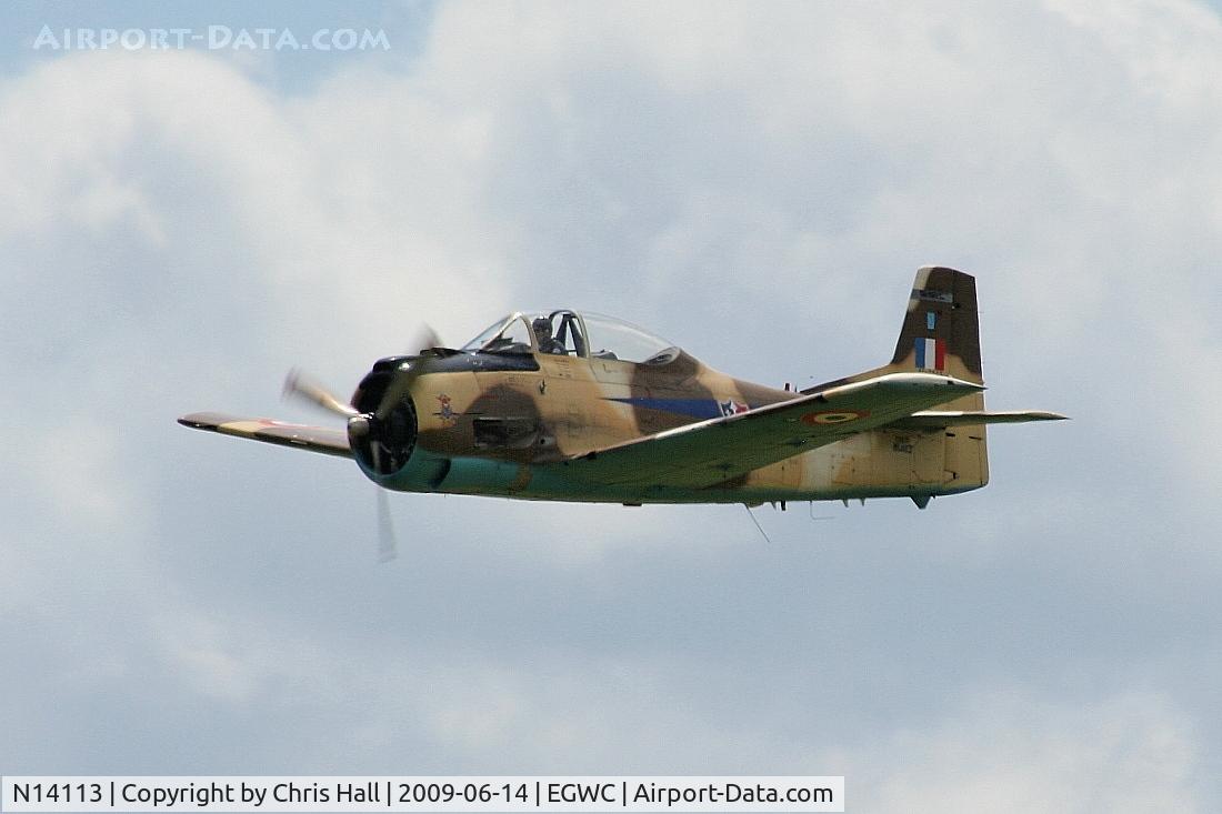 N14113, 1951 North American T-28A Fennec C/N 81-1, Displaying at the Cosford Air Show