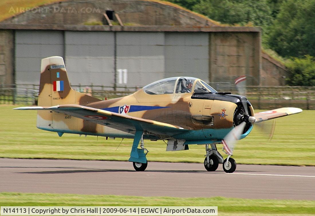 N14113, 1951 North American T-28A Fennec C/N 81-1, Displaying at the Cosford Air Show