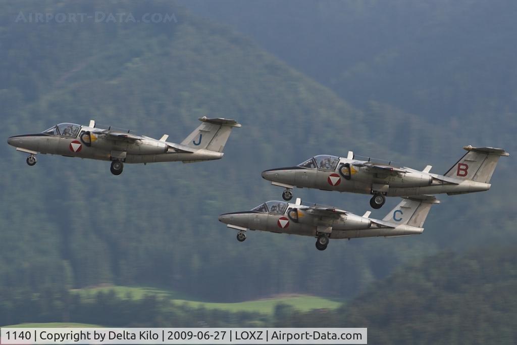 1140, Saab 105OE C/N 105440, Airpower 09 Austrian Air Forces ex Silver Birds