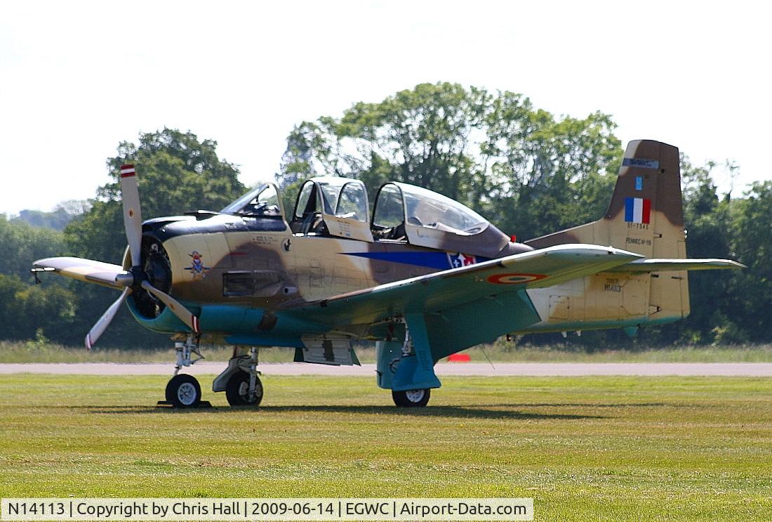 N14113, 1951 North American T-28A Fennec C/N 81-1, Displaying at the Cosford Air Show