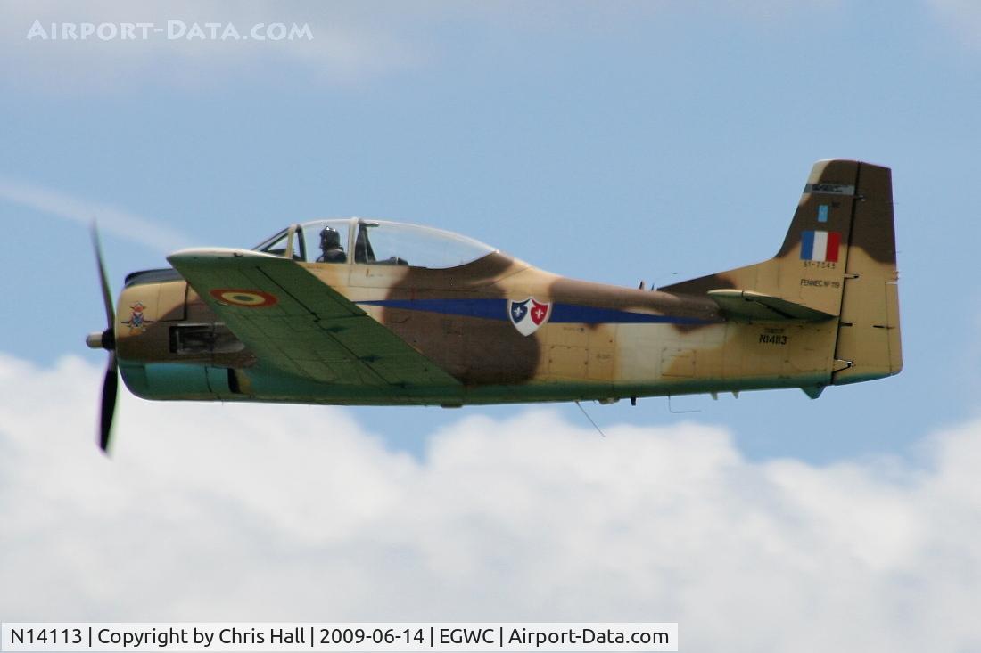 N14113, 1951 North American T-28A Fennec C/N 81-1, Displaying at the Cosford Air Show