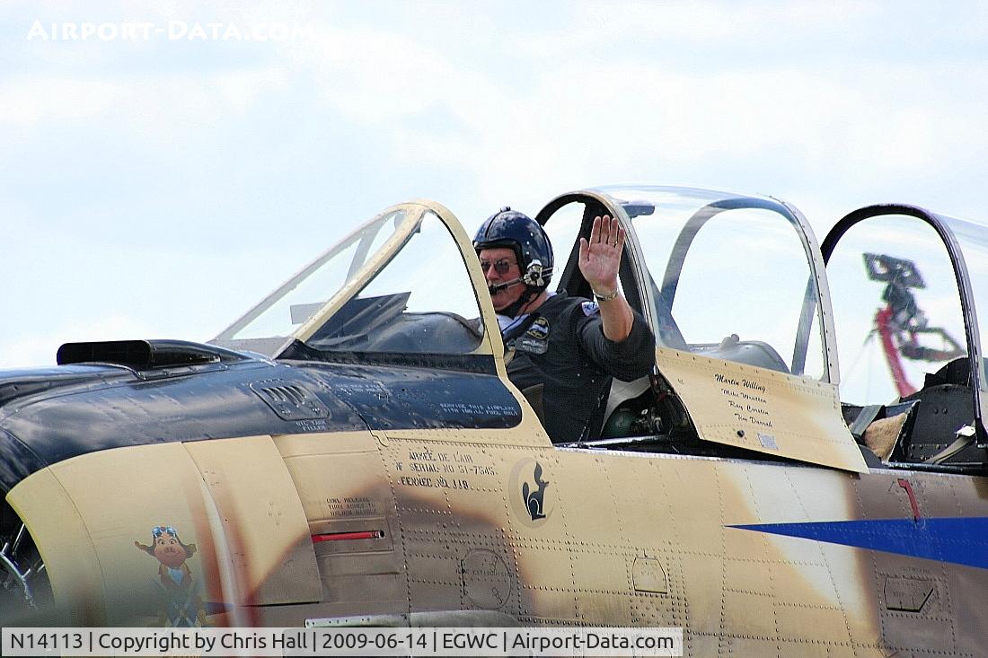 N14113, 1951 North American T-28A Fennec C/N 81-1, Displaying at the Cosford Air Show