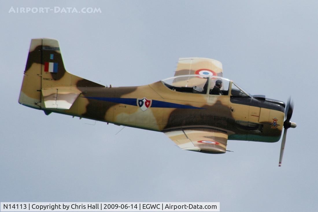 N14113, 1951 North American T-28A Fennec C/N 81-1, Displaying at the Cosford Air Show