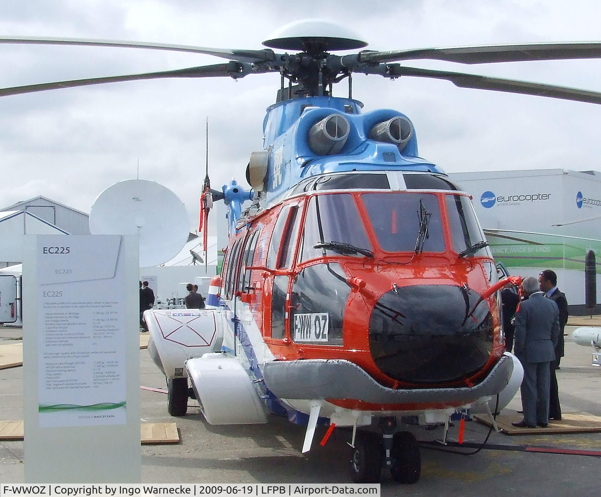 F-WWOZ, Eurocopter EC-225LP Super Puma Mk2+ C/N 2730, Eurocopter EC225LP Super Puma Mk2+ for Southern SFC (Service Flight Co.) at the Aerosalon 2009, Paris