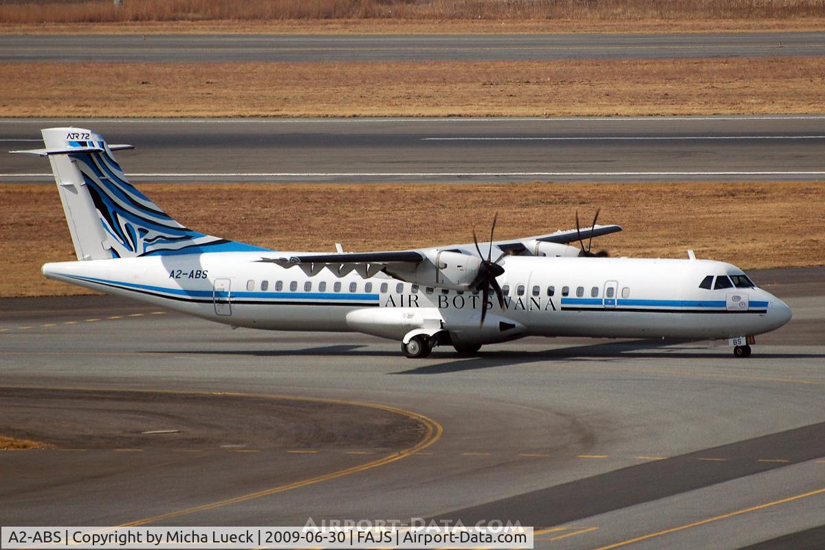A2-ABS, 2000 ATR 72-212A C/N 788, At Jo'burg