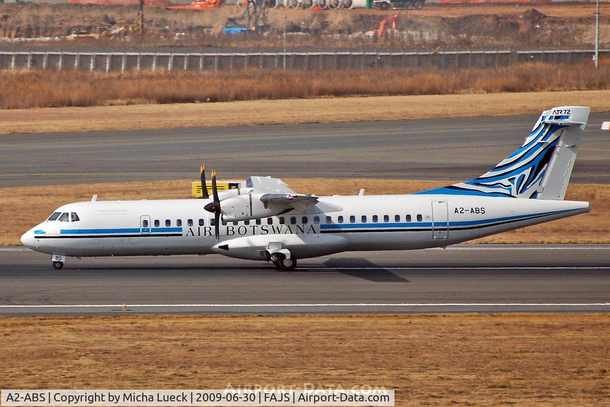 A2-ABS, 2000 ATR 72-212A C/N 788, At Jo'burg