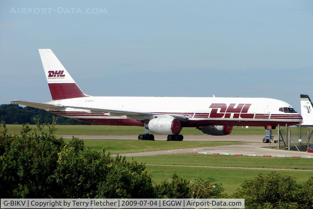 G-BIKV, 1985 Boeing 757-236 C/N 23400, DHL old scheme B757 at Luton