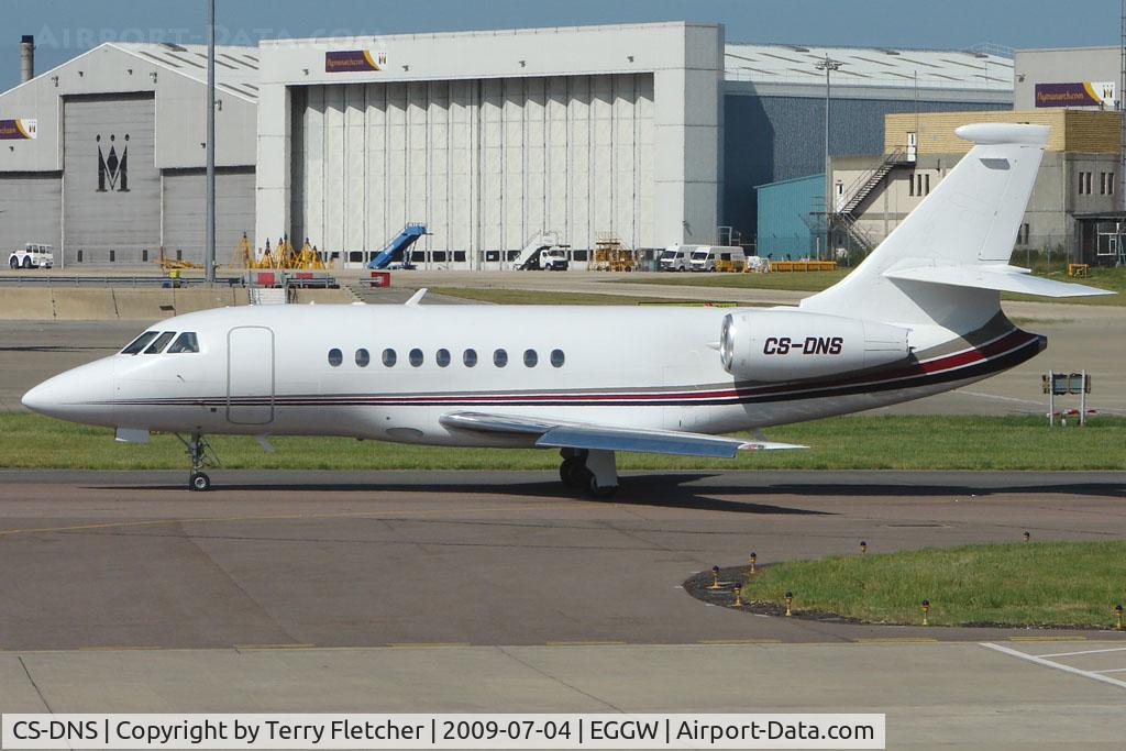 CS-DNS, 2001 Dassault Falcon 2000 C/N 139, Netjets Europe Falcon 2000 at Luton