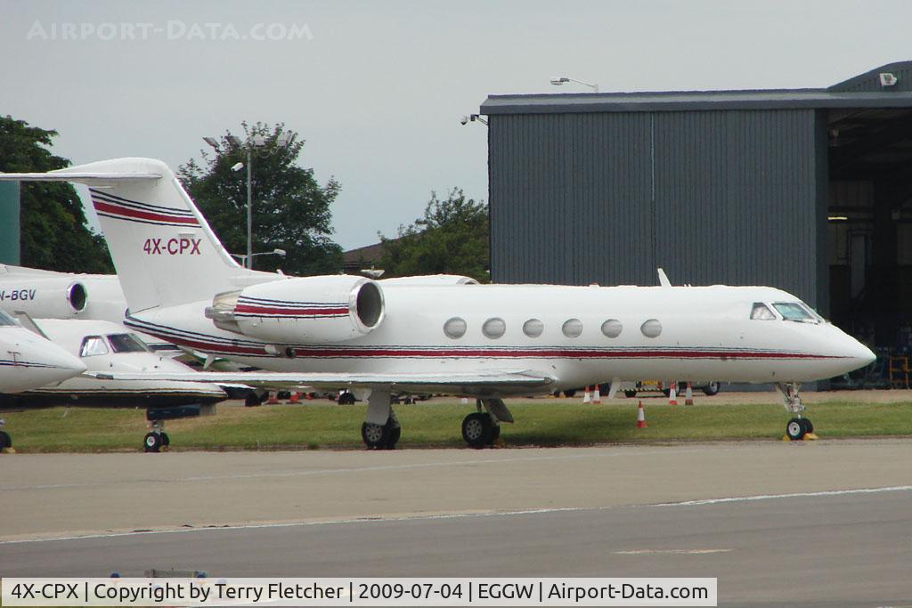 4X-CPX, 2002 Gulfstream Aerospace Gulfstream IV C/N 1481, Israeli GIV at Luton