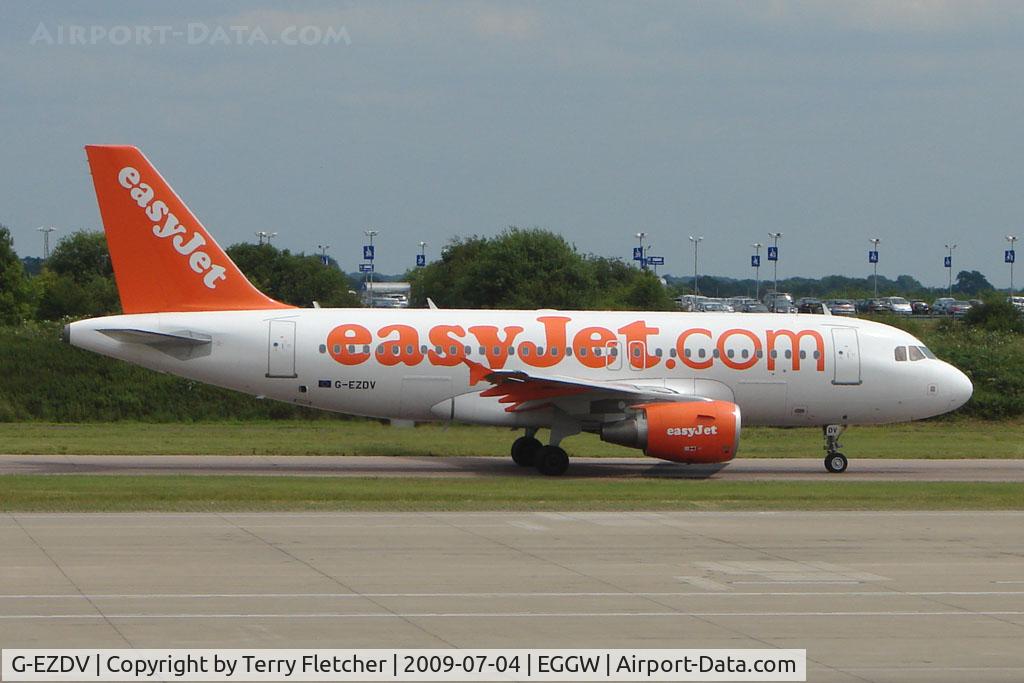 G-EZDV, 2008 Airbus A319-111 C/N 3742, Easyjet A319 at Luton