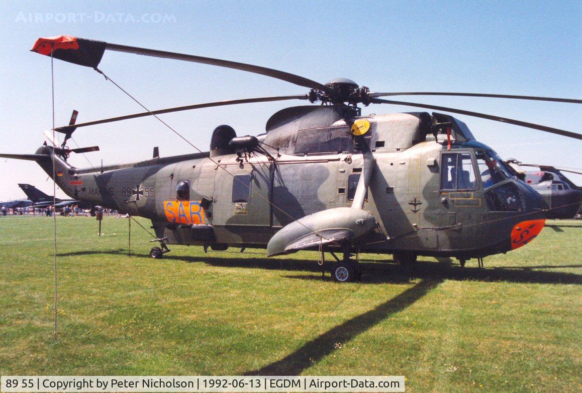 89 55, Westland Sea King Mk.41 C/N WA759/81, Sea King Mk.41, callsign Mission 4960, of Kreigsmarine MFG-5 at the 1992 Air Tattoo Intnl at Boscombe Down.