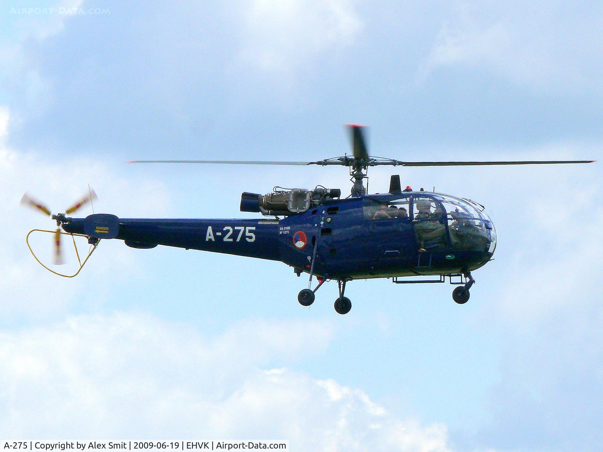 A-275, 1965 Aérospatiale SE-3160S Alouette III C/N 1275, Sud Aviation SA316B Alouette III A-275 Royal Netherlands Air Force