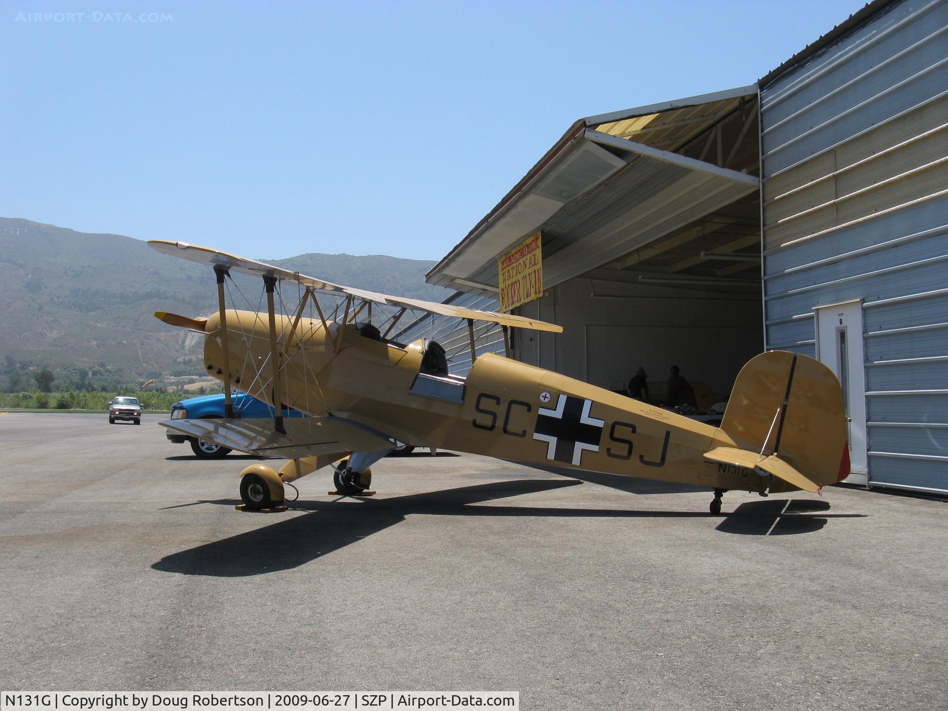 N131G, 1959 CASA 1-131 Jungmann C/N E3B-391, 1959 C.A.S.A. 1.131 Bucker JUNGMANN, LOM 332AK inverted in-line 4 cylinder 140 Hp