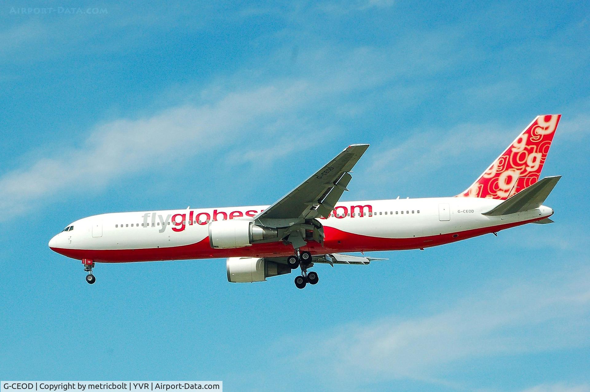G-CEOD, 2000 Boeing 767-319 C/N 30586, At YVR