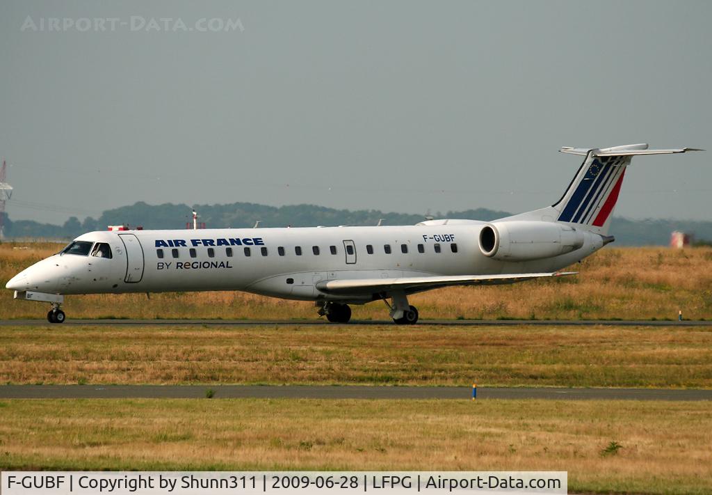 F-GUBF, 2002 Embraer EMB-145MP (ERJ-145MP) C/N 145669, Taxiing for departure... Modified new police on this aircraft...