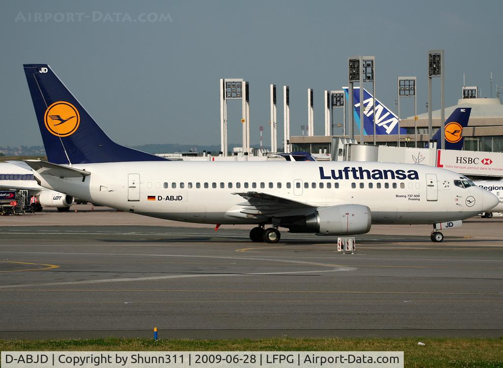 D-ABJD, 1991 Boeing 737-530 C/N 25309, Taxiing to his gate