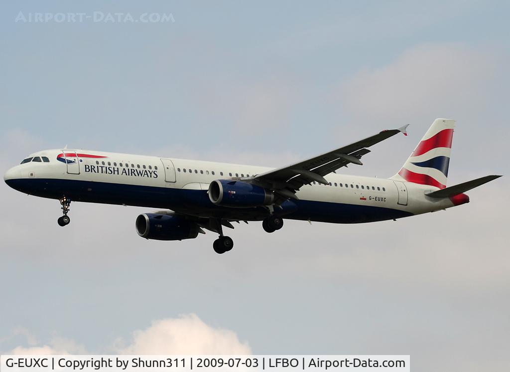 G-EUXC, 2004 Airbus A321-231 C/N 2305, Landing rwy 32L