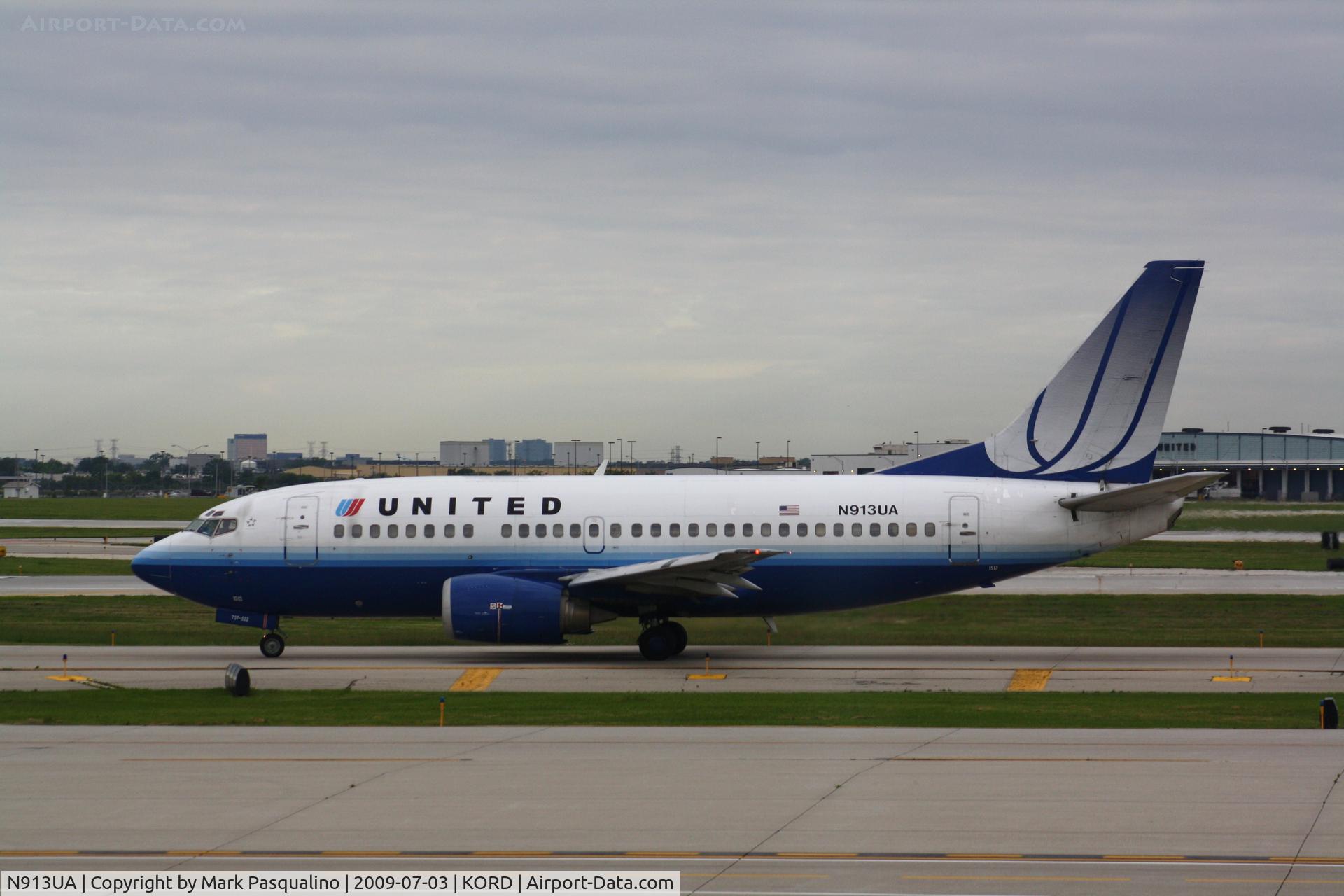 N913UA, 1991 Boeing 737-522 C/N 25291, Boeing 737-500