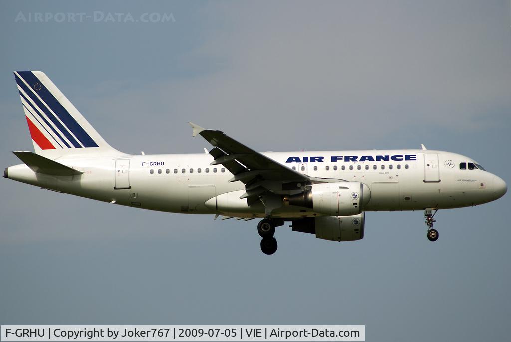 F-GRHU, 2001 Airbus A319-111 C/N 1471, Air France Airbus A319-111