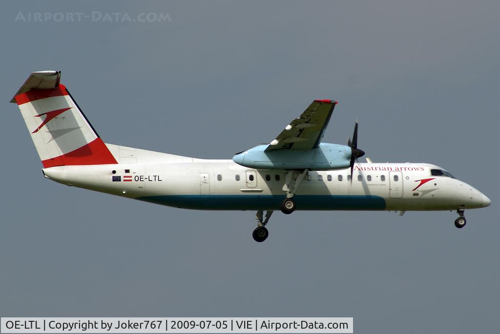 OE-LTL, 1997 De Havilland Canada DHC-8-314Q Dash 8 C/N 485, Austrian arrows De Havilland Canada DHC-8-314Q