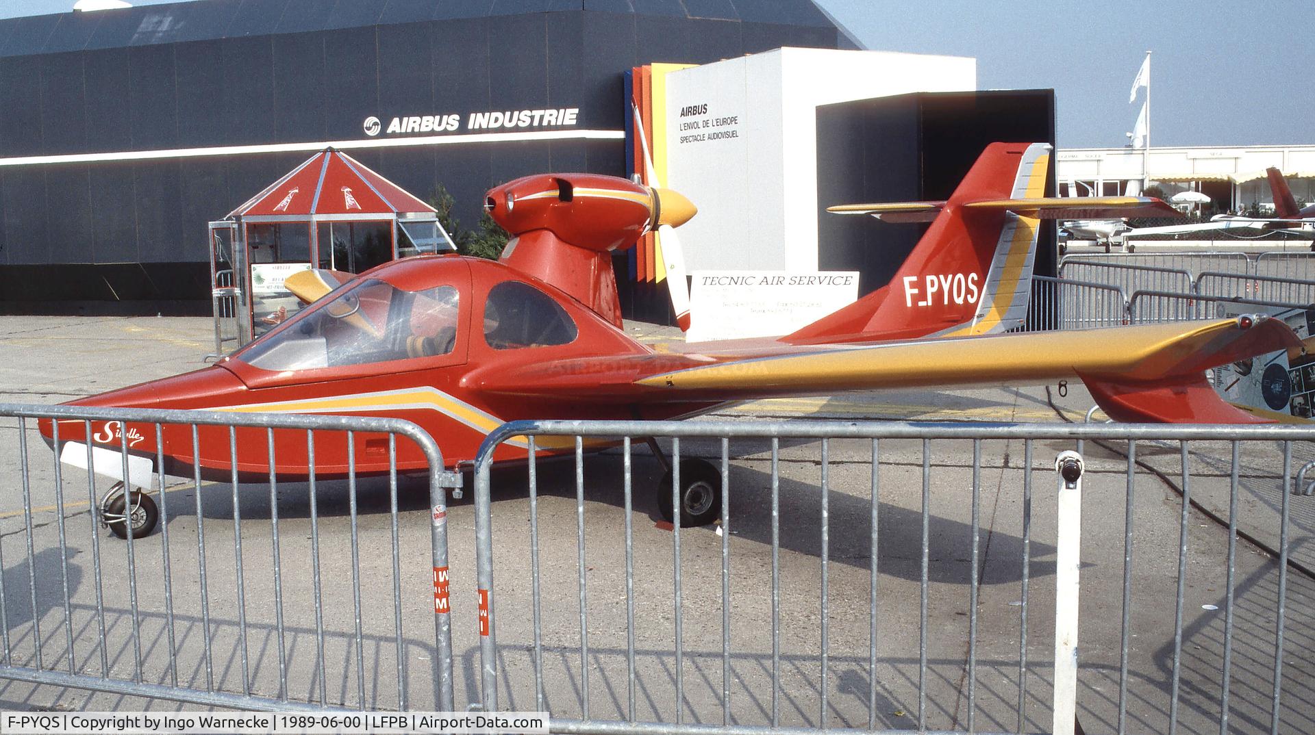 F-PYQS, Lendepergt LP 01 C/N 01, Lendepergt LP-01 'Sybille' at the Aerosalon 1989 Paris