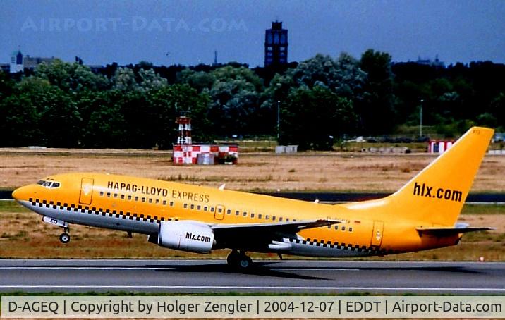 D-AGEQ, 1998 Boeing 737-75B C/N 28103, Leaving Berlin for a southern destination