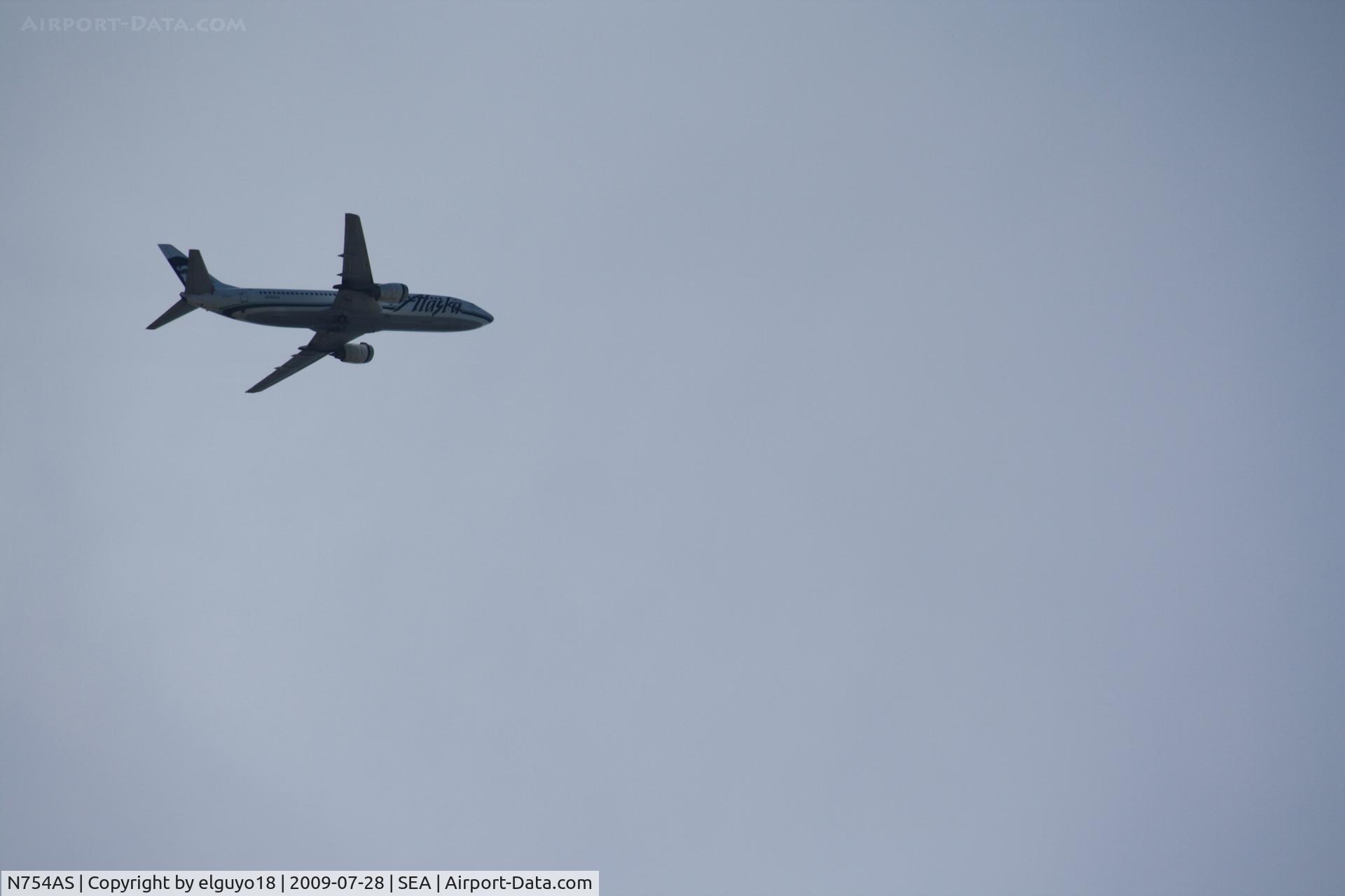 N754AS, 1992 Boeing 737-4Q8 C/N 25095, SEATTLE -ANCHORAGE