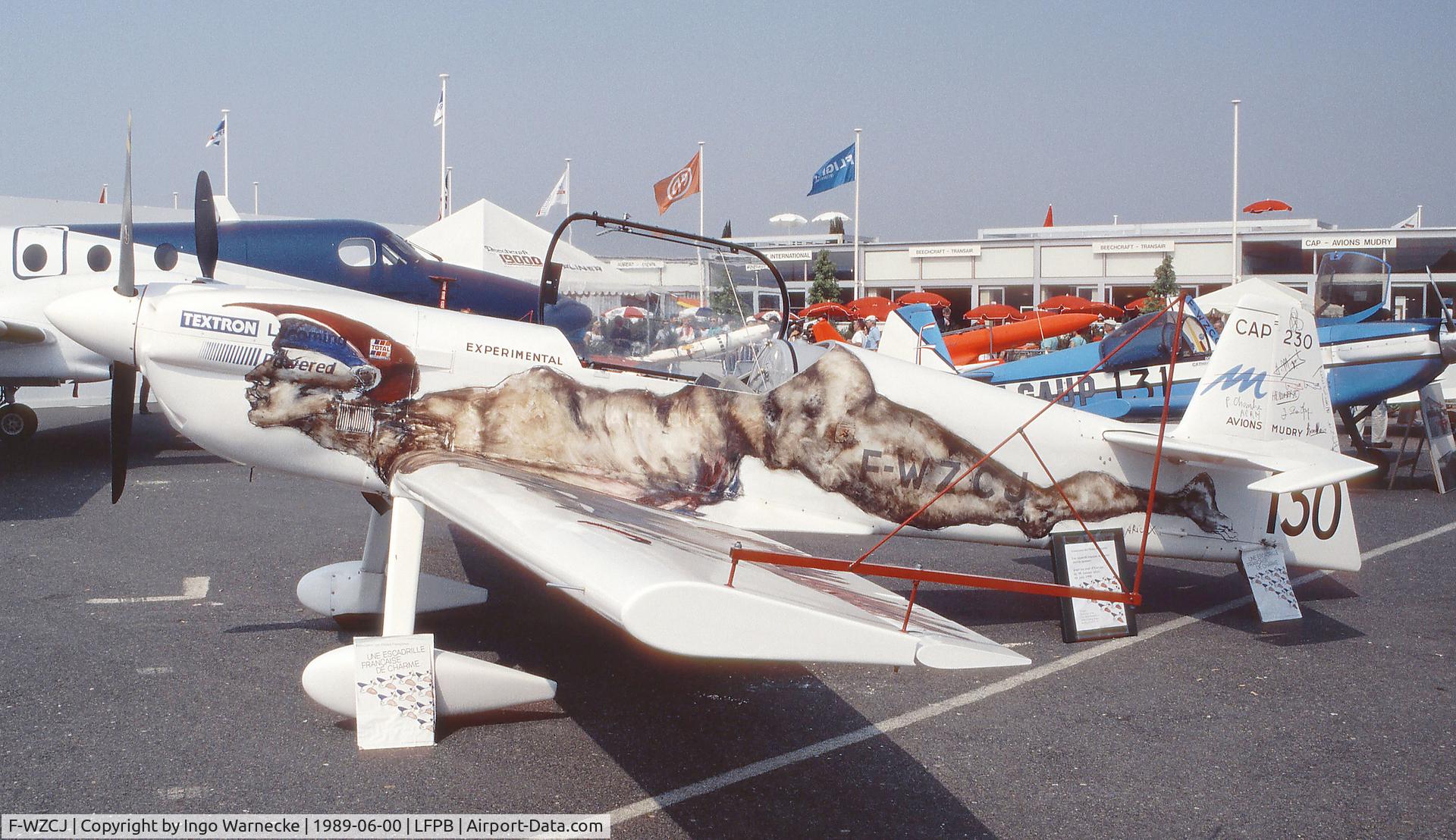 F-WZCJ, Mudry CAP-230 C/N 10, Mudry CAP-230 at the Aerosalon 1989 Paris