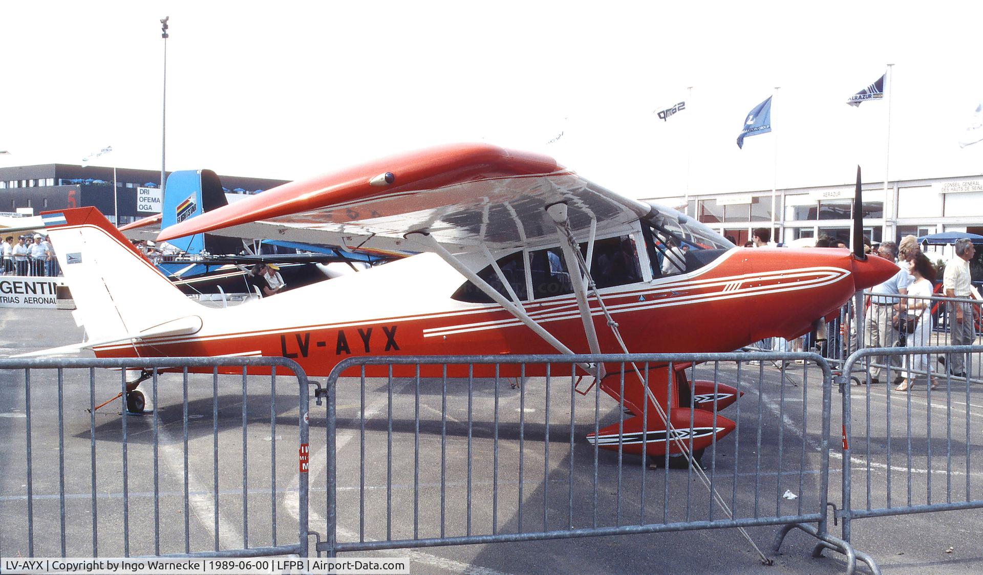 LV-AYX, Aero Boero 115 C/N 074, Aero Boero 115 at the Aerosalon 1989 Paris
