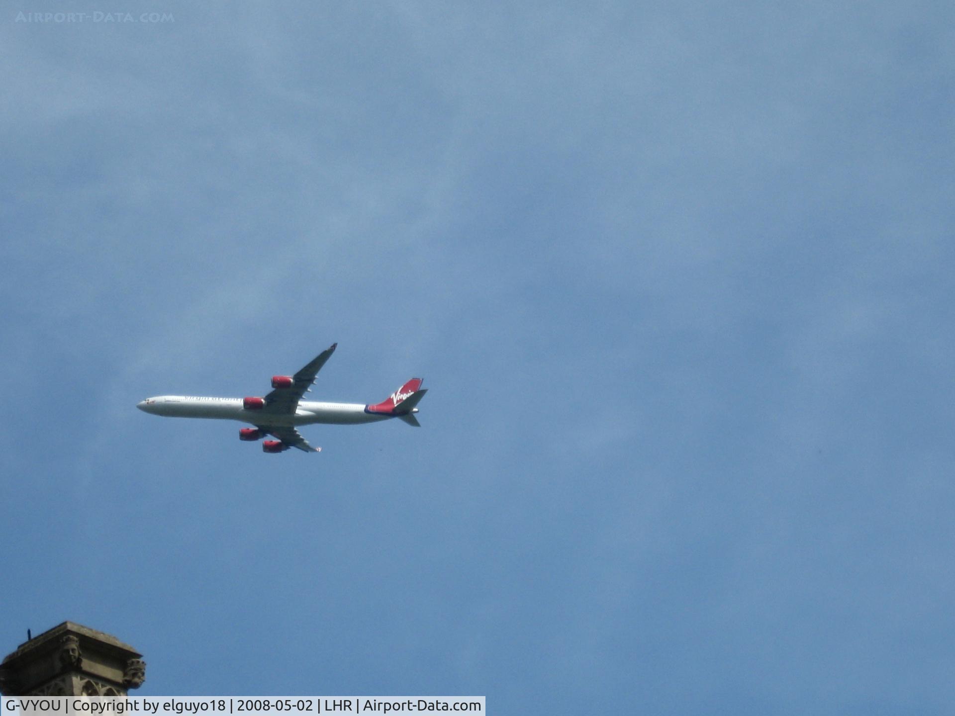 G-VYOU, 2006 Airbus A340-642 C/N 765, DEPARTING FROM HEATHROW