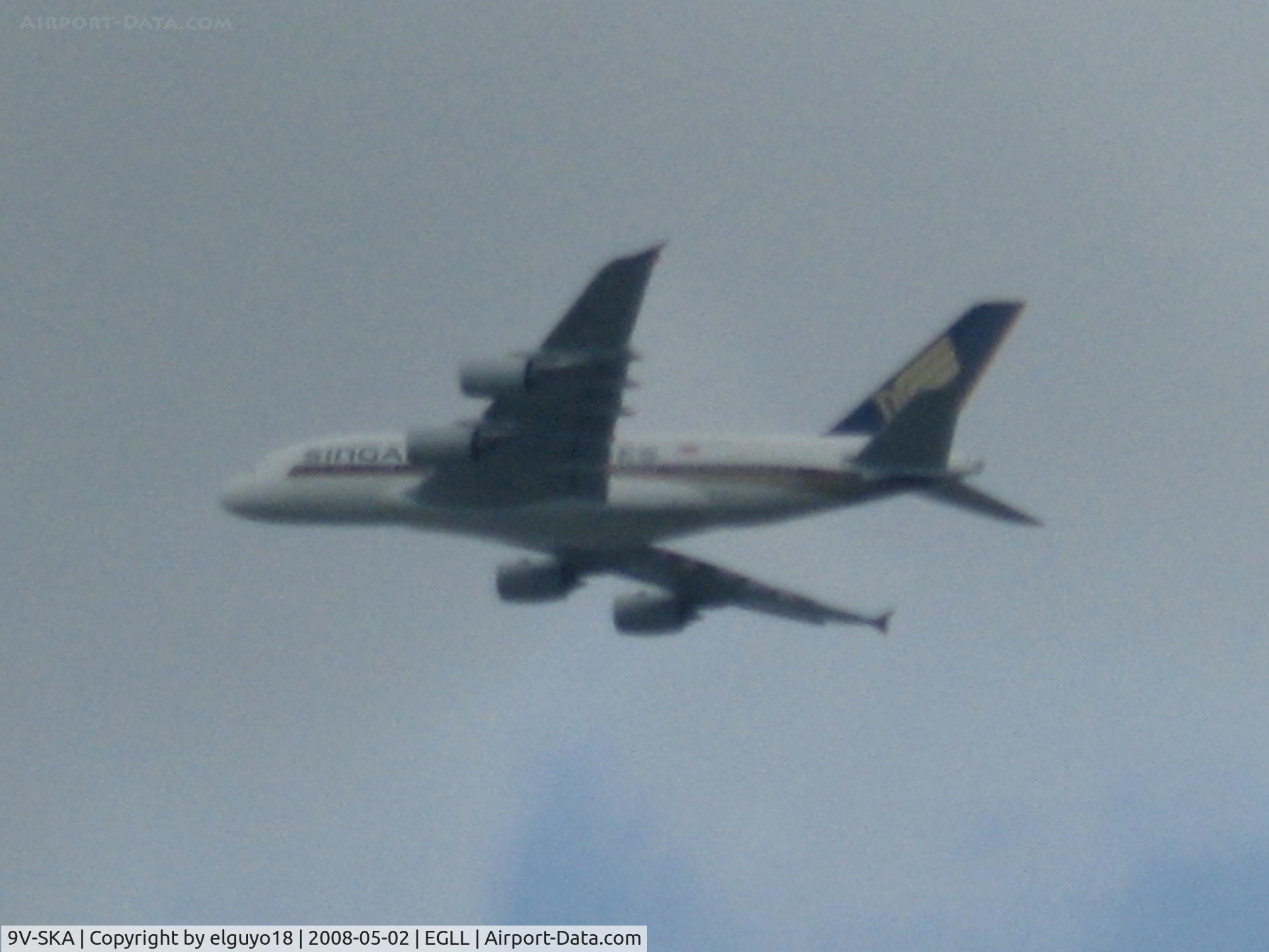 9V-SKA, 2007 Airbus A380-841 C/N 003, LONDON -SYDNEY