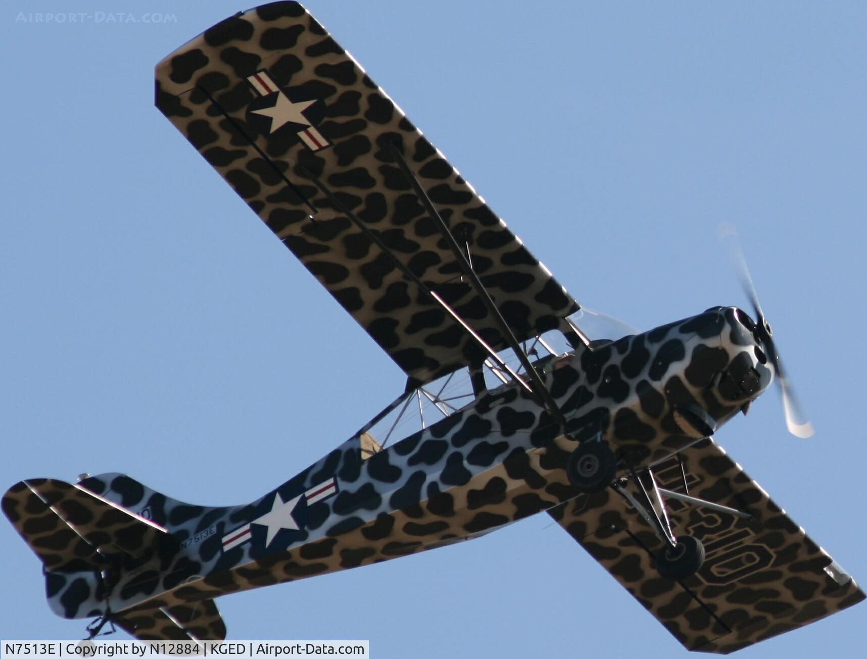 N7513E, 1958 Champion 7FC C/N 7FC-233, Depart KGED