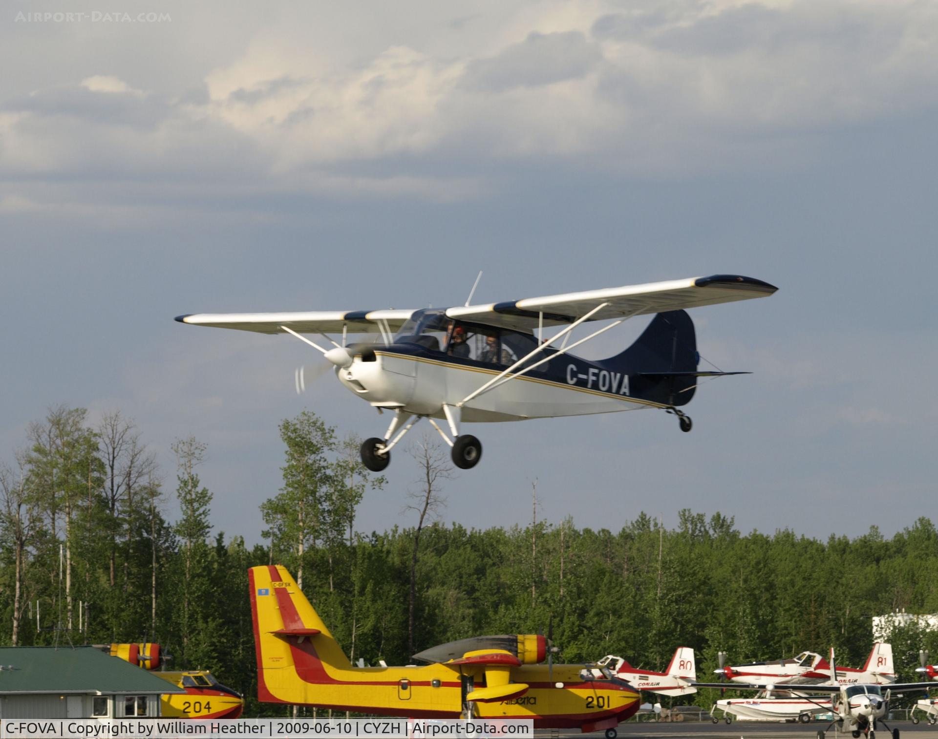 C-FOVA, 1960 Champion 7GCB C/N 44, Slave Lake Airport