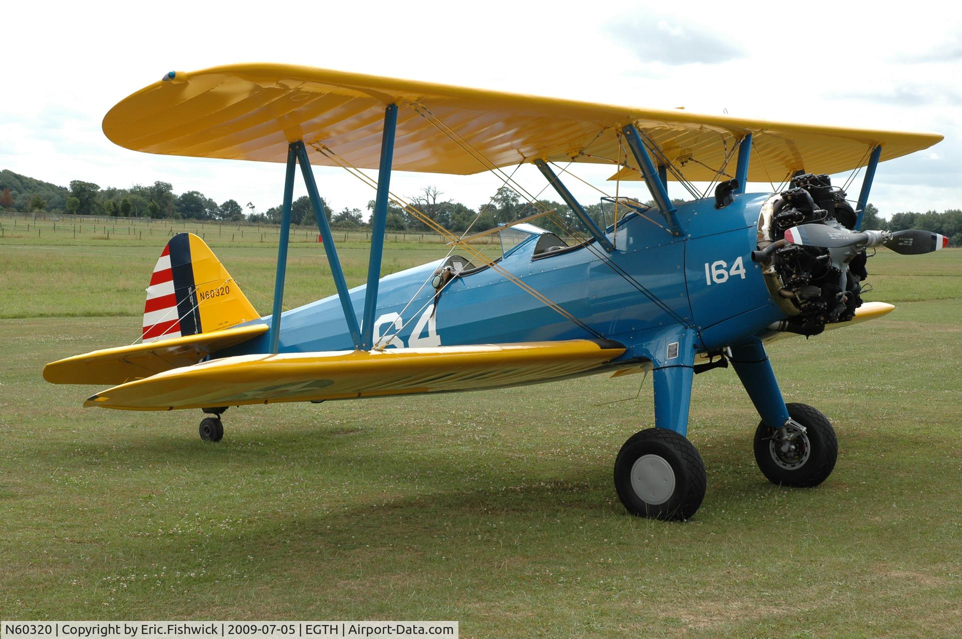 N60320, 1941 Boeing A75N1(PT17) C/N 75-883, N60320 at Shuttleworth Military Pagent air Display July 09