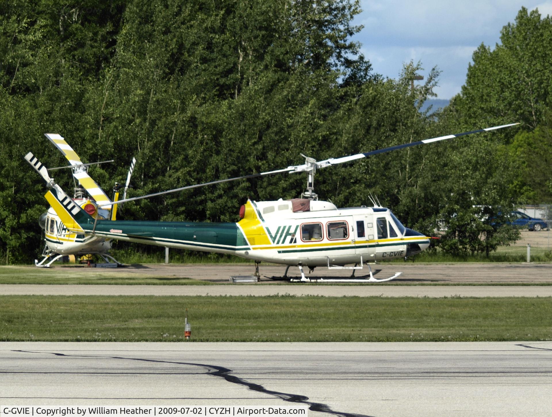 C-GVIE, 1975 Bell 205B C/N 30188, Slave Lake Airport