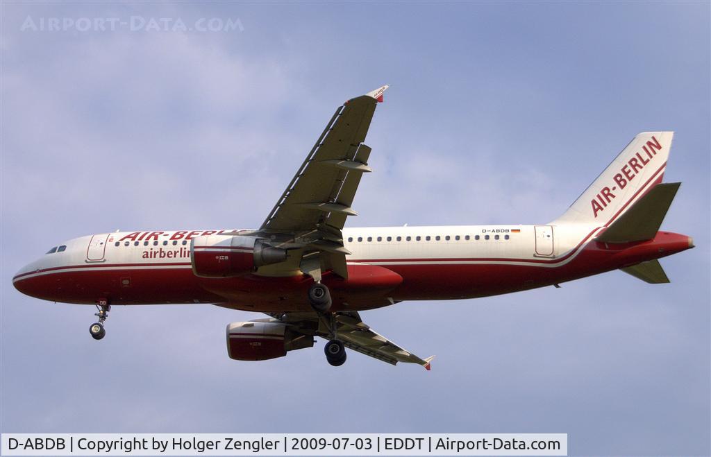 D-ABDB, 2005 Airbus A320-214 C/N 2619, Return to home base from Fuerteventura (Spain)