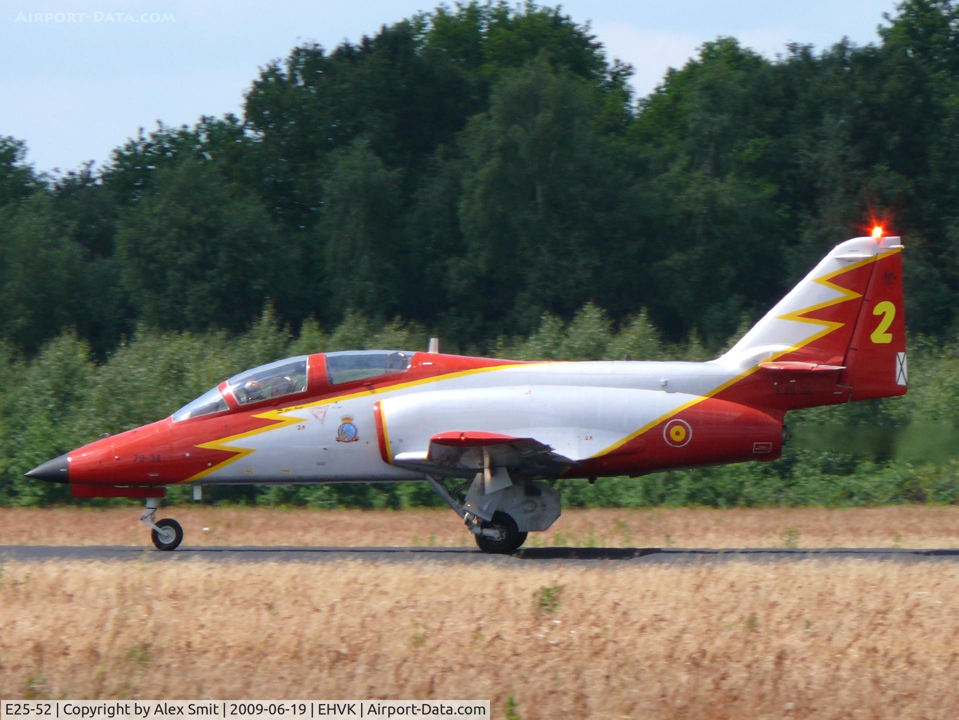 E25-52, CASA C-101EB Aviojet C/N EB01-52-053, CASA C101EB Aviojet E25-52/79-34/2 Spanish Air Force Patrulla Aguila