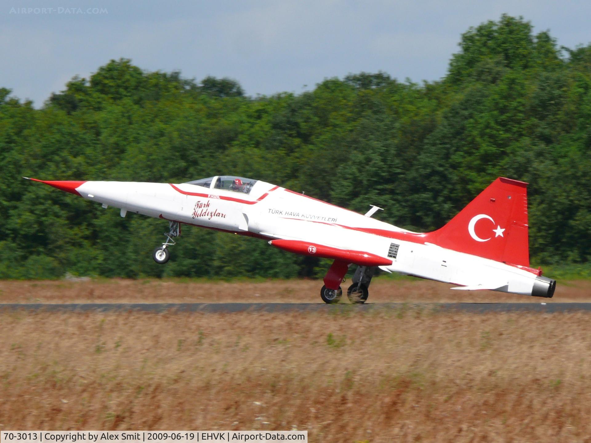 70-3013, Northrop NF-5 Freedom Fighter C/N 3013, Northrop NF-5A-2000 Freedom Fighter 70-3013/13 Turkish Air Force Turkish Stars