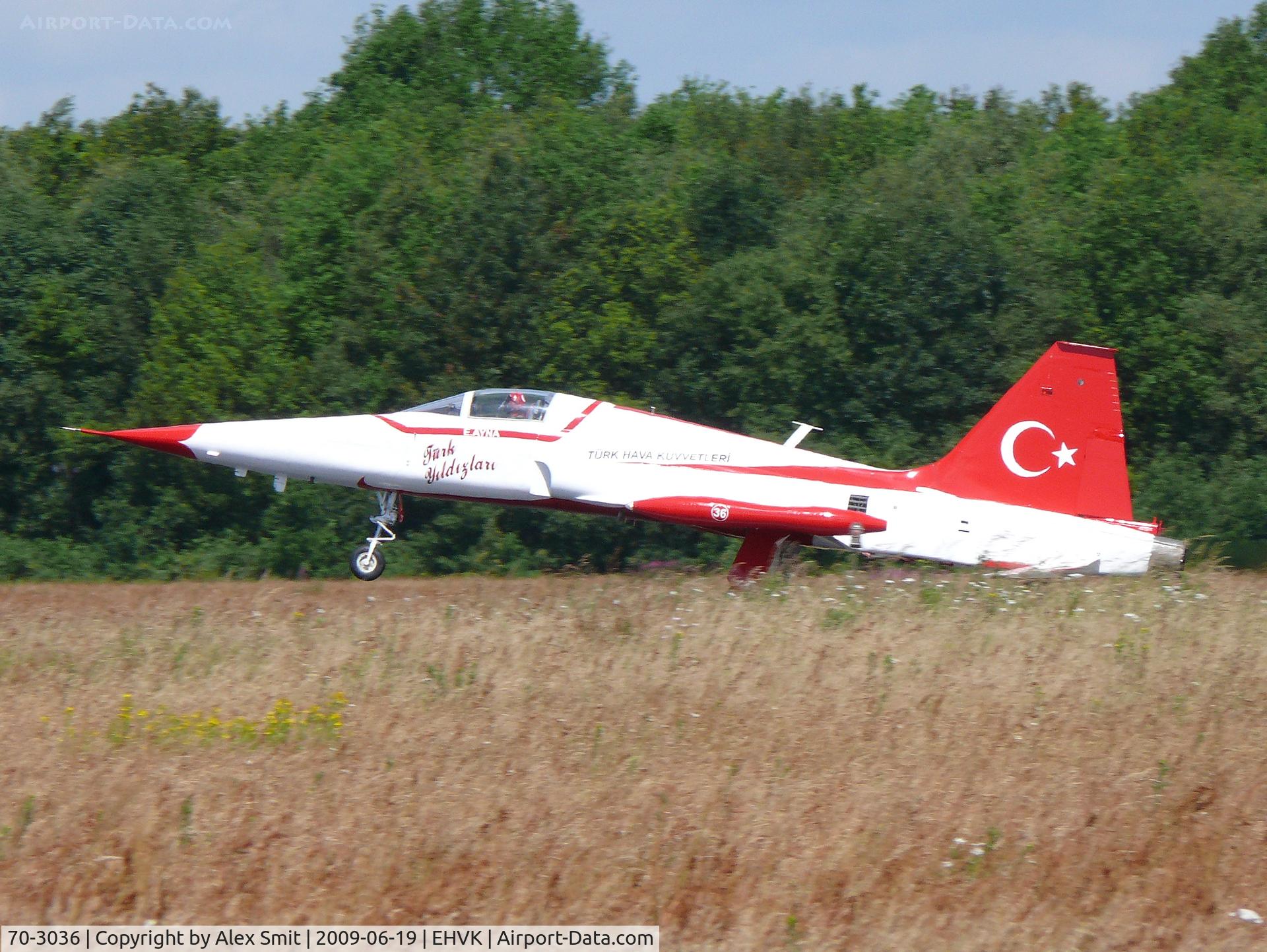 70-3036, 1970 Canadair NF-5A Freedom Fighter C/N 3036, Northrop NF-5A-2000 Freedom Fighter 70-3036/36 Turkish Air Force Turkish Stars