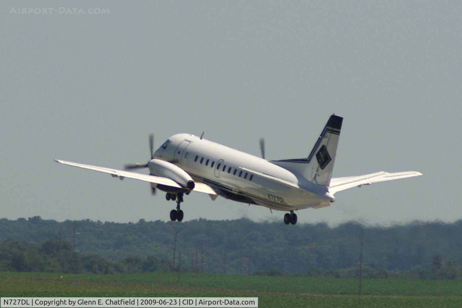 N727DL, 1985 Saab-Fairchild SF340A C/N 340A-036, Climbing out after departing Runway 13