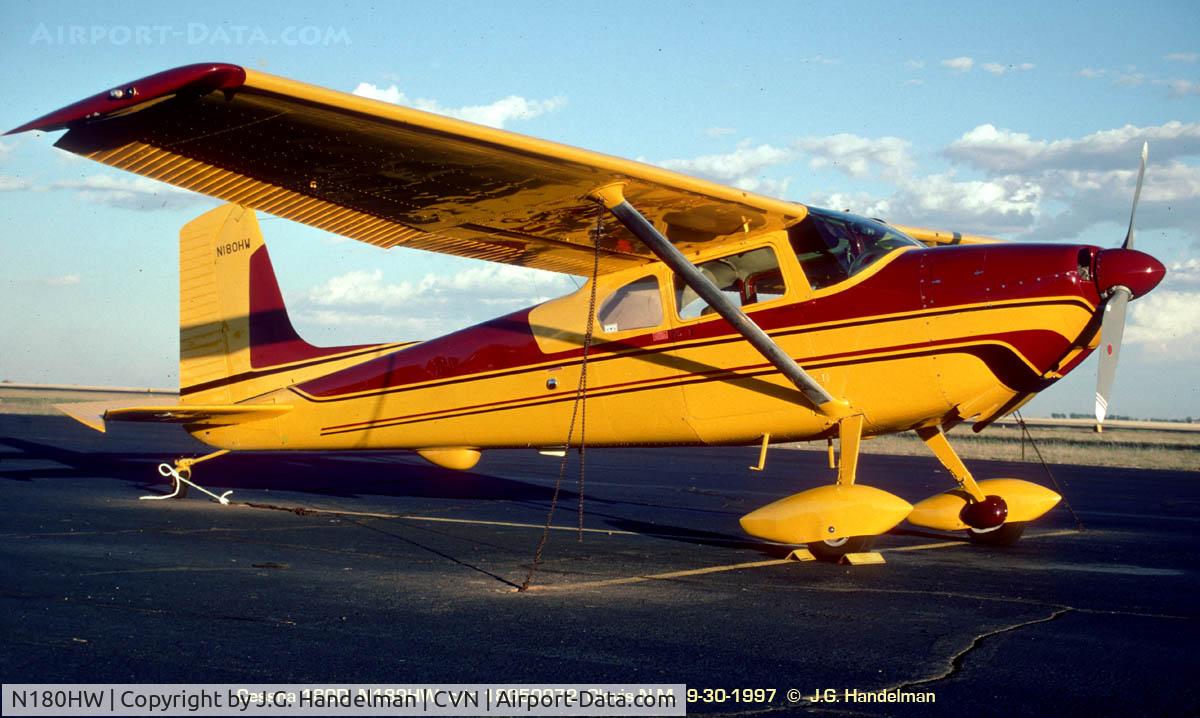 N180HW, 1955 Cessna 180 C/N 31545, At Covis N.M.