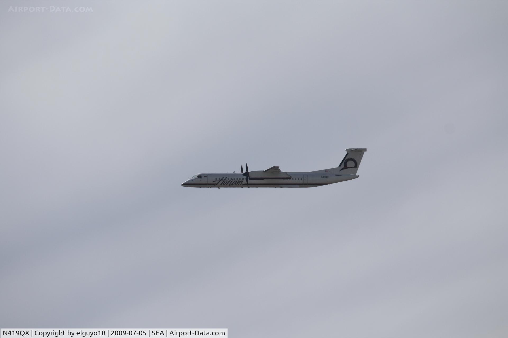 N419QX, 2007 De Havilland Canada DHC-8-402 Dash 8 C/N 4145, SEATTLE -BOISE