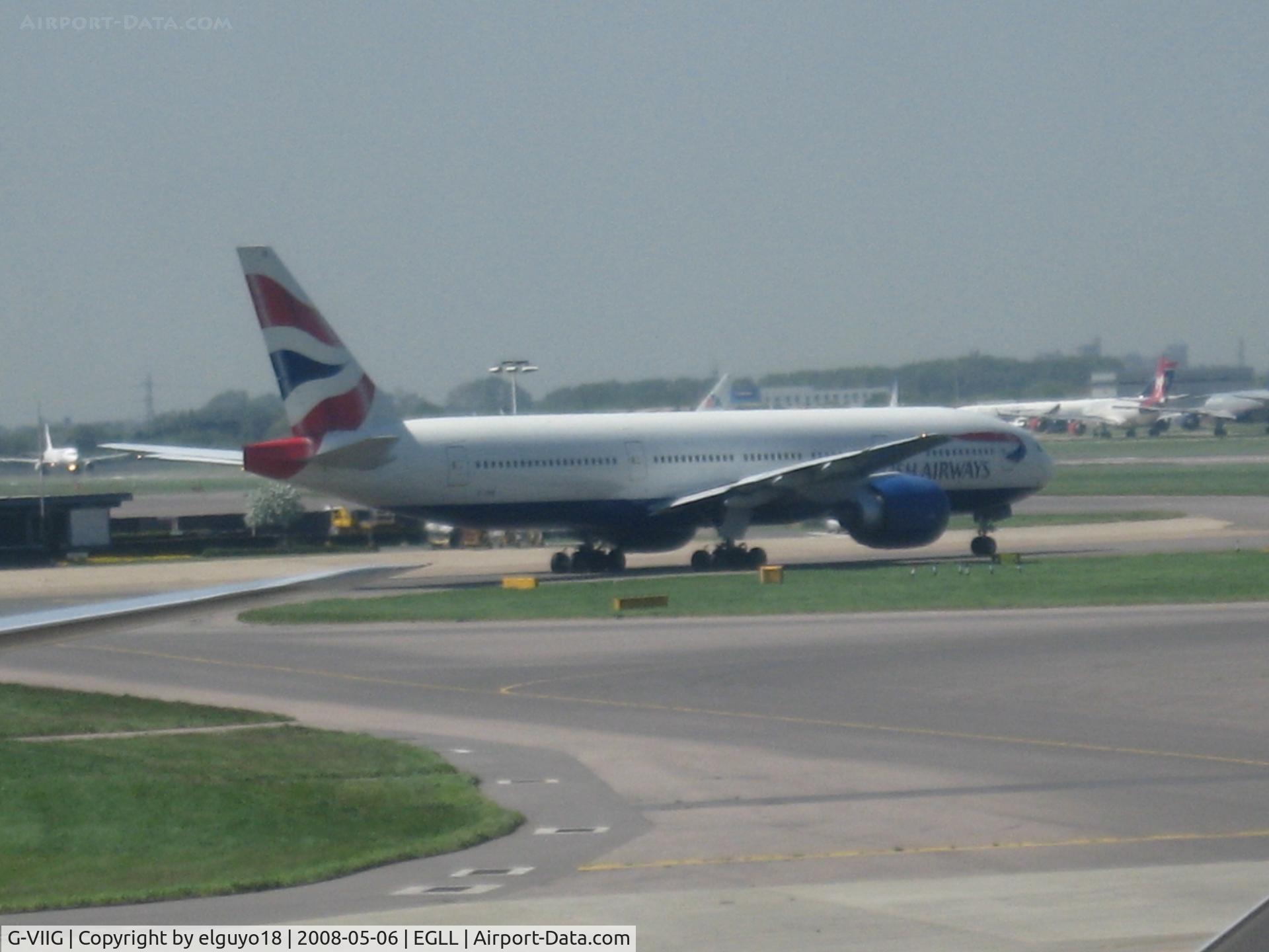 G-VIIG, 1997 Boeing 777-236/ER C/N 27489, TAXING IN HEATHROW