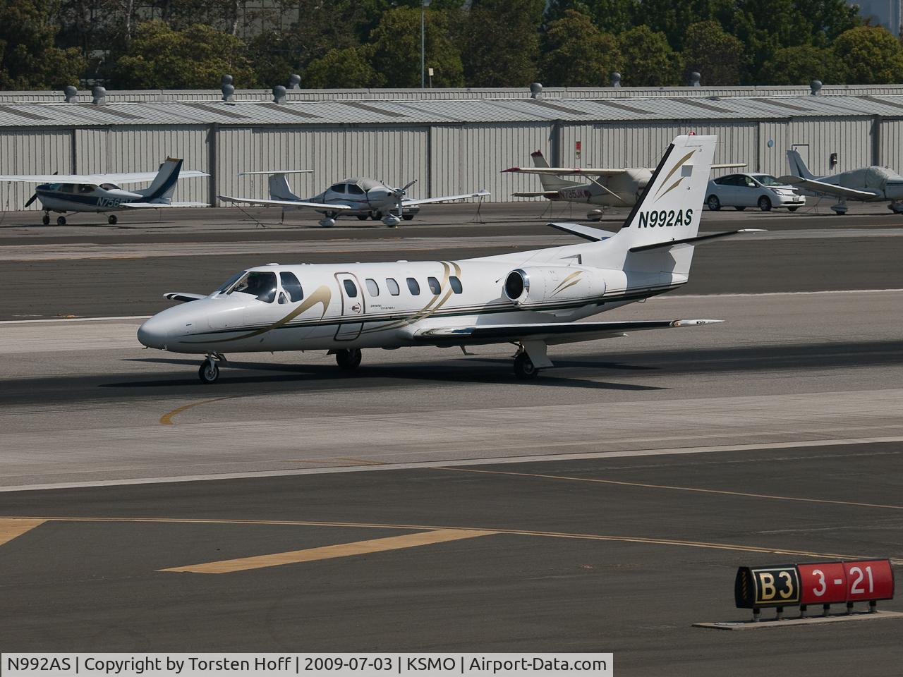 N992AS, 1979 Cessna 550 Citation II C/N 550-0338, N992AS departing from RWY 21