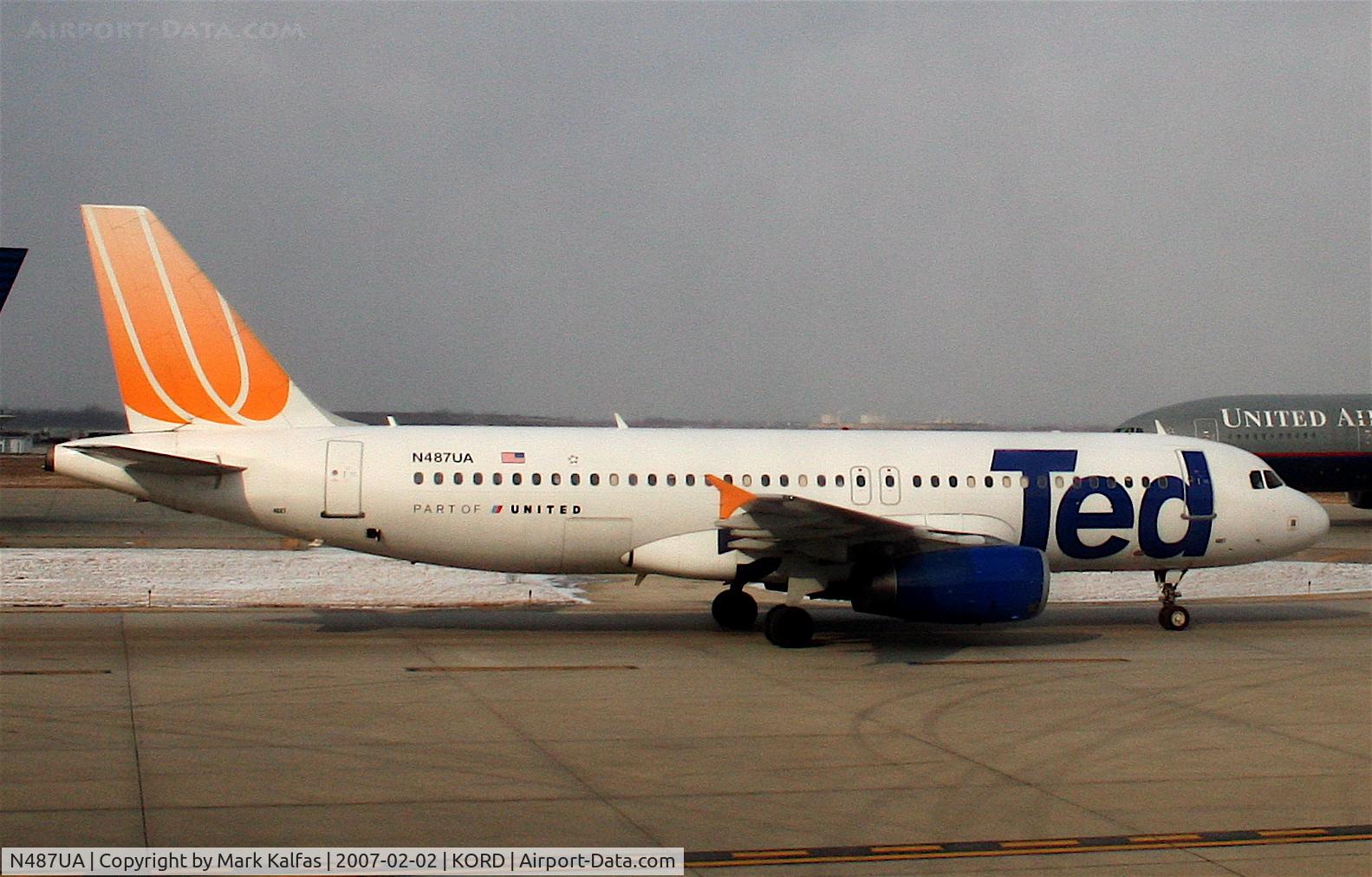 N487UA, 2002 Airbus A320-232 C/N 1669, United 