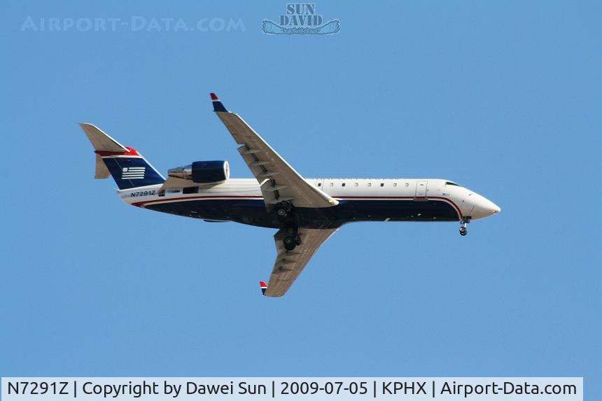 N7291Z, 1999 Bombardier CRJ-200LR (CL-600-2B19) C/N 7291, KPHX